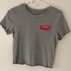 Cherry coke crop top